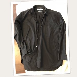comme des garcons black dress shirt men